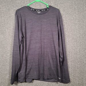 Tek Gear DryTek T-Shirt Men's XXL Black Activewear Pullover Long Sleeve